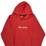 Age 12 Champion Hoodie - Medium Red Cotton
