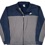 Nike Track Jacket - XL Gray Cotton Blend