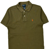 Age 10-12 Polo By Ralph Lauren Polo Shirt - Medium Green Cotton