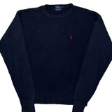 Polo By Ralph Lauren Sweater - Large Navy Cotton