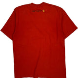 Carhartt T-Shirt - Medium Red Cotton