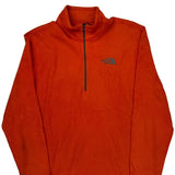 The North Face Long Sleeve T-Shirt - Medium Orange Polyester