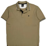 Champion Polo Shirt - XL Beige Cotton