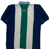 Mickey Mouse Embroidery Mickey Inc Striped Rugby Shirt - Large Multicoloured Cotton
