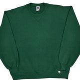 Made In USA Russell Athletic Sweatshirt - XL Green Cotton