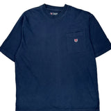 Single Stitch Chaps Ralph Lauren T-Shirt - XL Navy Cotton