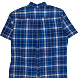 Tommy Hilfiger Checked Short Sleeve Shirt - Medium Blue Cotton