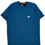 Carhartt T-Shirt - XL Blue Cotton