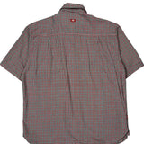 Ecko Unltd Checked Short Sleeve Shirt - Large Red Cotton