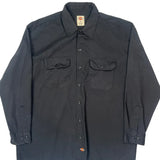 Dickies Shirt - XL Black Polyester Blend