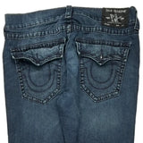 True Religion Slim Jeans - 36W 31L Dark Wash Denim