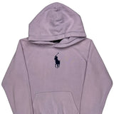 Polo By Ralph Lauren Hoodie - Large Purple Cotton