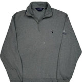 Polo By Ralph Lauren 1/4 Zip - Medium Gray Cotton