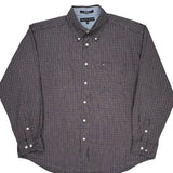 Tommy Hilfiger Checked Shirt - XL Red Cotton