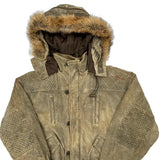 Fubu Leather Jacket - Large Brown Leather