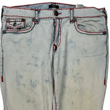 True Religion Contrast Stitch Jeans - 39W 32L Light Wash Cotton