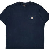 Carhartt T-Shirt - 2XL Navy Cotton