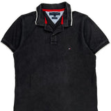 Tommy Hilfiger Slim Fit Polo Shirt - Medium Black Cotton