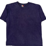 Tommy Hilfiger T-Shirt - XL Purple Cotton