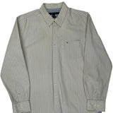 Tommy Hilfiger Striped Shirt - XL Beige Cotton