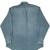 Ralph Lauren Oversized Denim Shirt - Large Light Wash Cotton