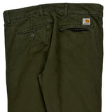 Carhartt Chinos - 33W 31L Green Cotton