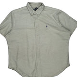 Ralph Lauren Checked Short Sleeve Shirt - 2XL Green Cotton