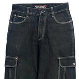 Beverly Hills Polo Club Cargo Trousers - 32W 30L Black Cotton