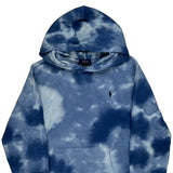 Age 14 Polo By Ralph Lauren Tie-Dye Hoodie - XL Blue Cotton