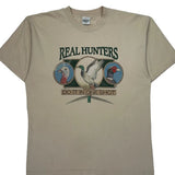 Real Hunters Murina Single Stitch T-Shirt - XL Beige Cotton