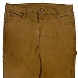 Dickies Carpenter Pants - 36W 32L Brown Cotton