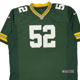 Green Bay Packers Nike Nfl Football Jersey - 2XL Yellow Polyester