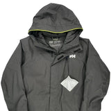 Helly Hansen Waterproof Jacket - Medium Gray Polyester