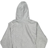 Reverse Weave Champion Hoodie - Large Gray Cotton Blend