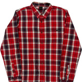 Oakley Checked Flannel Shirt - Medium Blue Cotton
