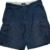 Polo By Ralph Lauren Cargo Shorts - 34W 10L Blue Cotton