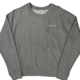 Reverse Weave Champion Sweatshirt - Small Grey Cotton