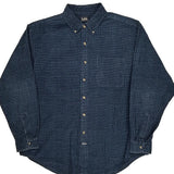 Lee Checked Shirt - Large Blue Cotton