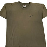 Made In USA Faded Nike T-Shirt - XL Khaki Cotton