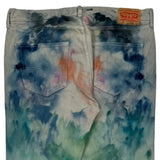 501 Levis Tie-Dye Jeans - 36W 34L Multicoloured Cotton