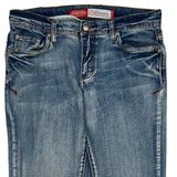 Farm Girl Boot Cut Jeans - 32W US 6 Blue Cotton