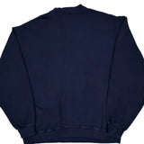 90S Blank Fruit Of The Loom Sweatshirt - XL Navy Cotton Blend
