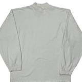 Made In USA Nike Long Sleeve T-Shirt - Large White Cotton