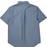 Age 10-12 Ralph Lauren Short Sleeve Shirt - Medium Blue Cotton