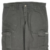Wrangler Cargo Trousers - 40W 30L Black Cotton