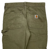 Carhartt Carpenter Trousers - 32W 30L Green Cotton