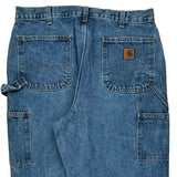 Carhartt Double Knee Carpenter Jeans - 34W 34L Blue Cotton