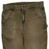 Carhartt Carpenter Trousers - 34W 30L Brown Cotton