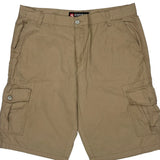 Southpole Baggy Cargo Shorts - 38W 10L Beige Cotton