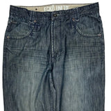 Ecko Unltd Wide Leg Jeans - 36W 32L Blue Cotton